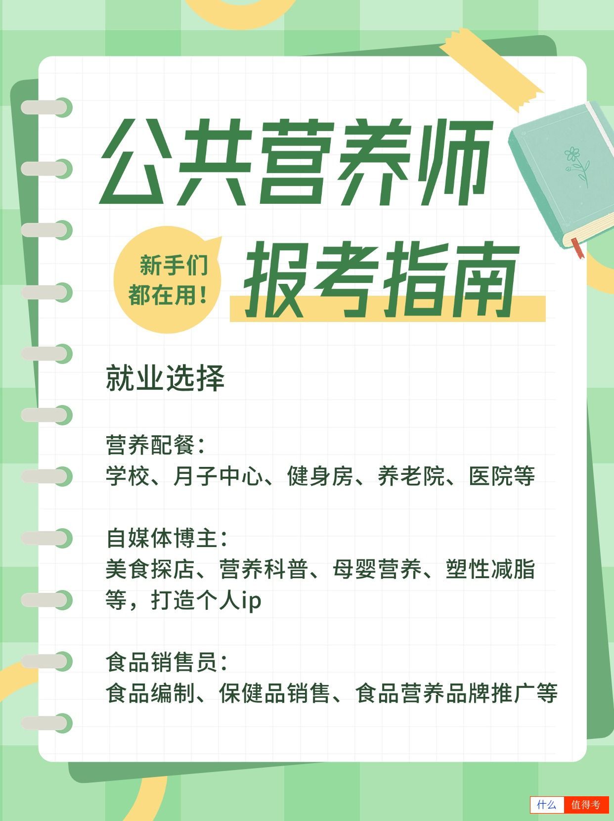 新手怎么报考公共营养师?就业选择有哪些?-2