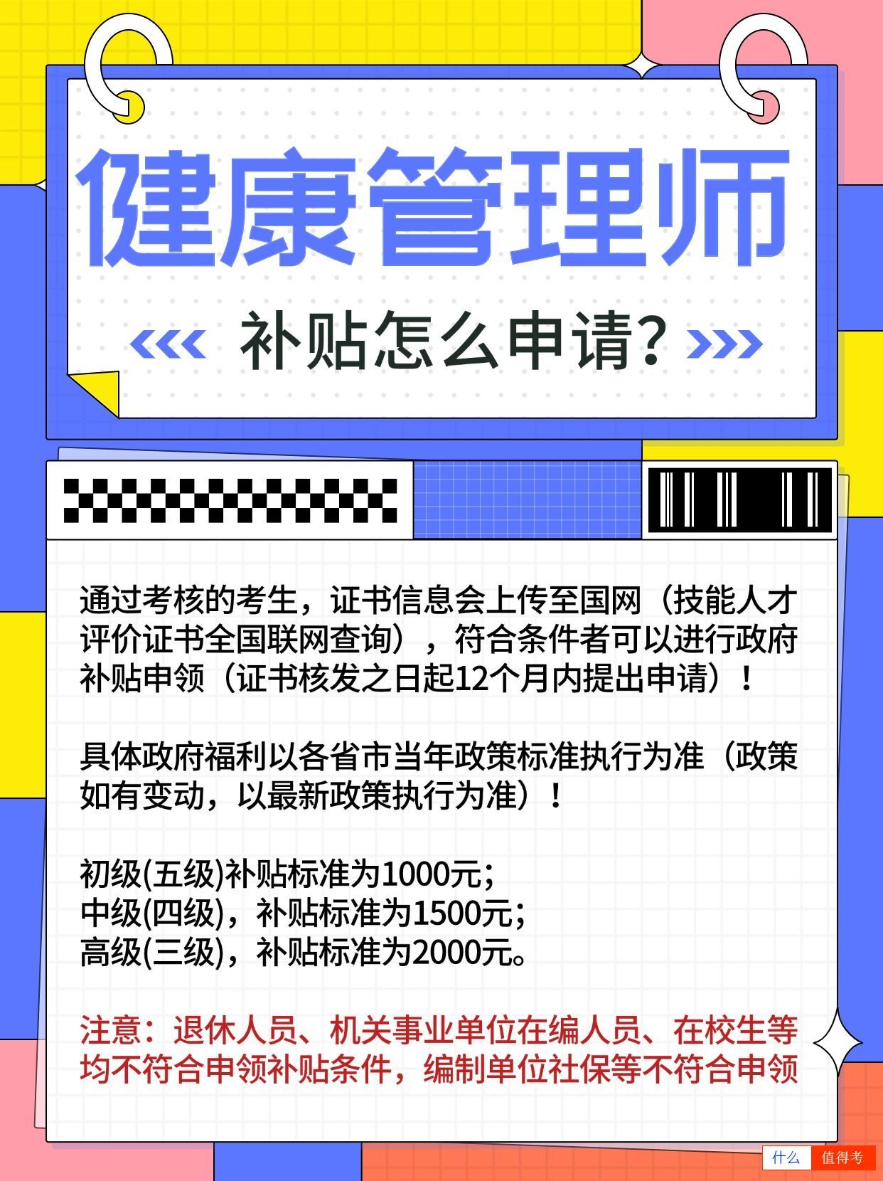健康管理师考证前景如何？技能补贴多少？-3