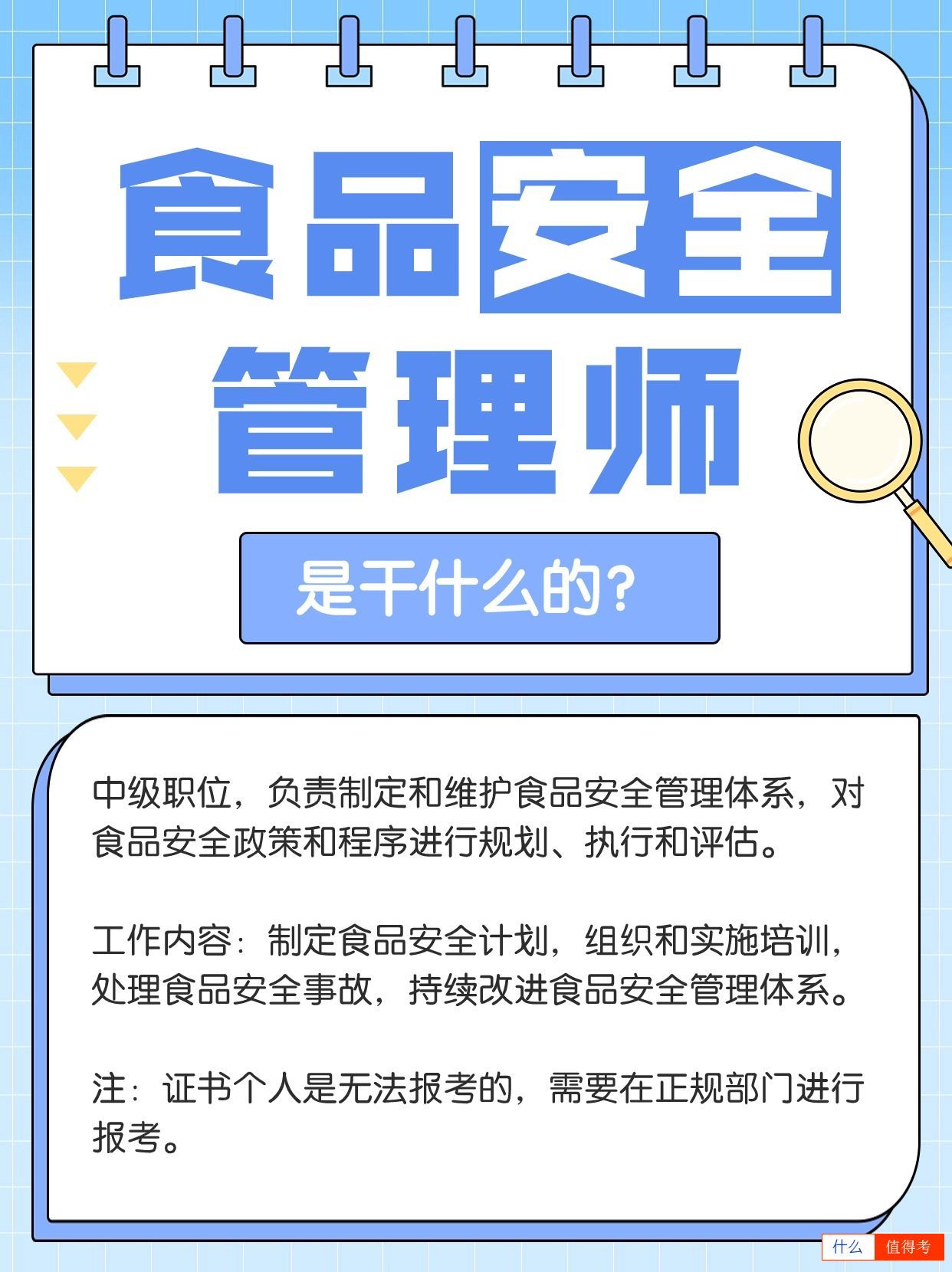 食品安全管理师是干什么的?怎么报考?-1