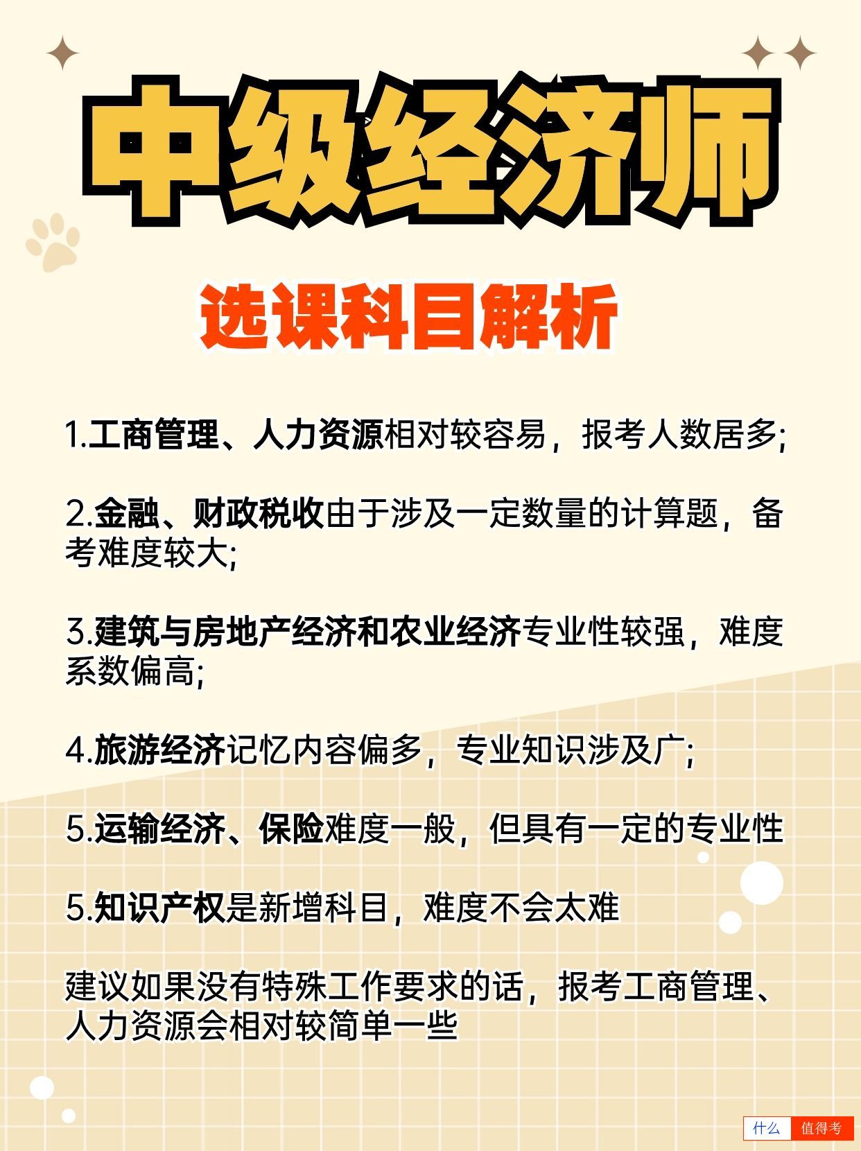 中级经济师报考工作年限怎么算?选考怎么选?-2