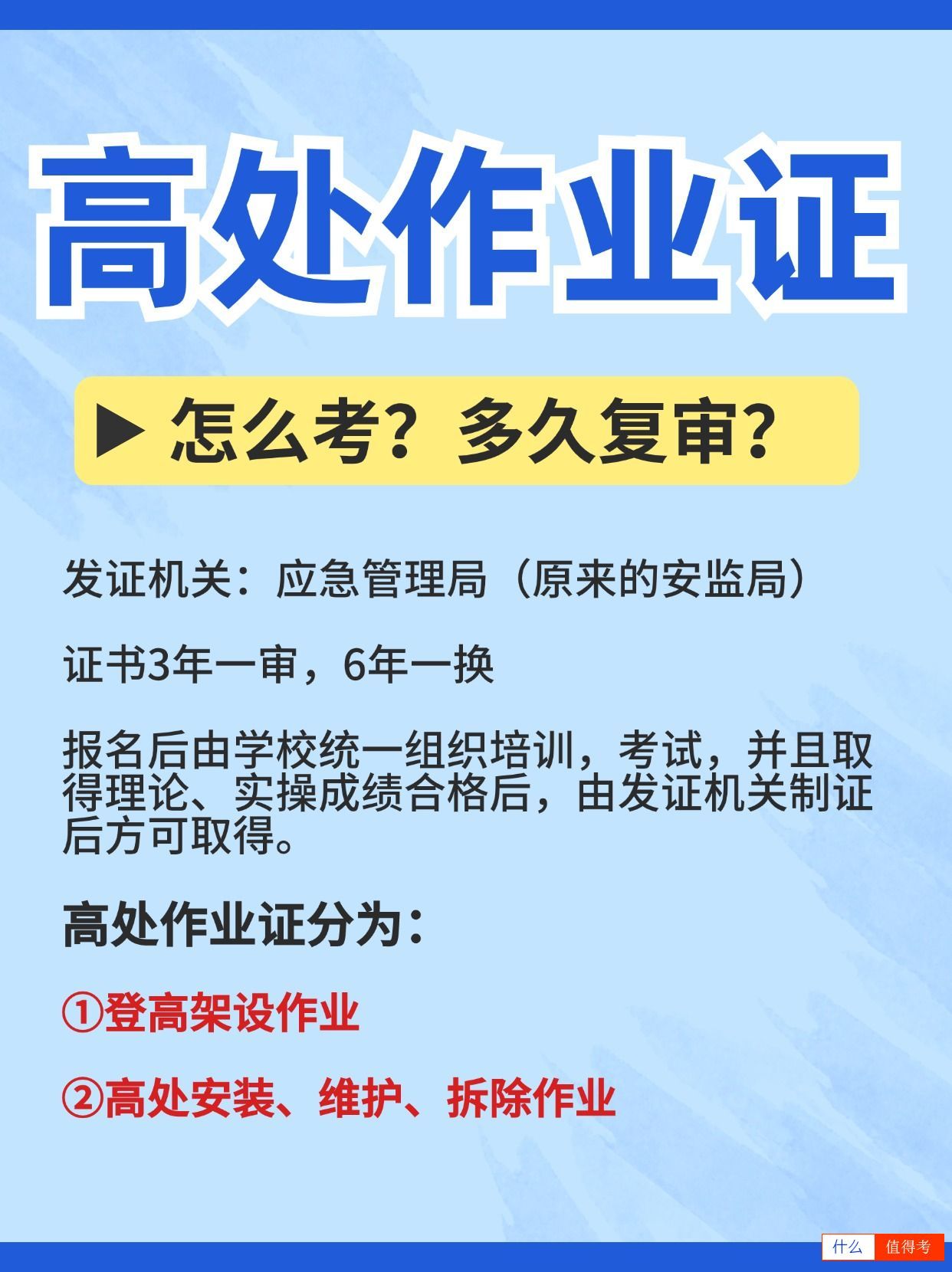 高处作业证哪些人适合报考?考哪种好?-3