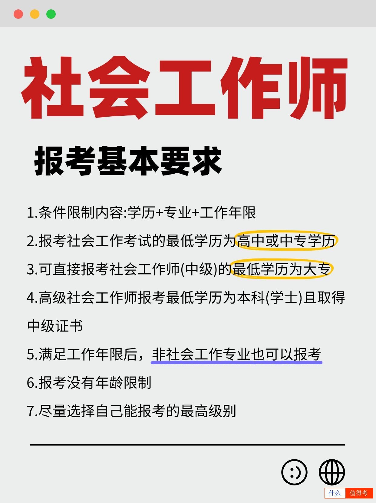 社会工作师证报考要求及工作年限!一年考一次-2