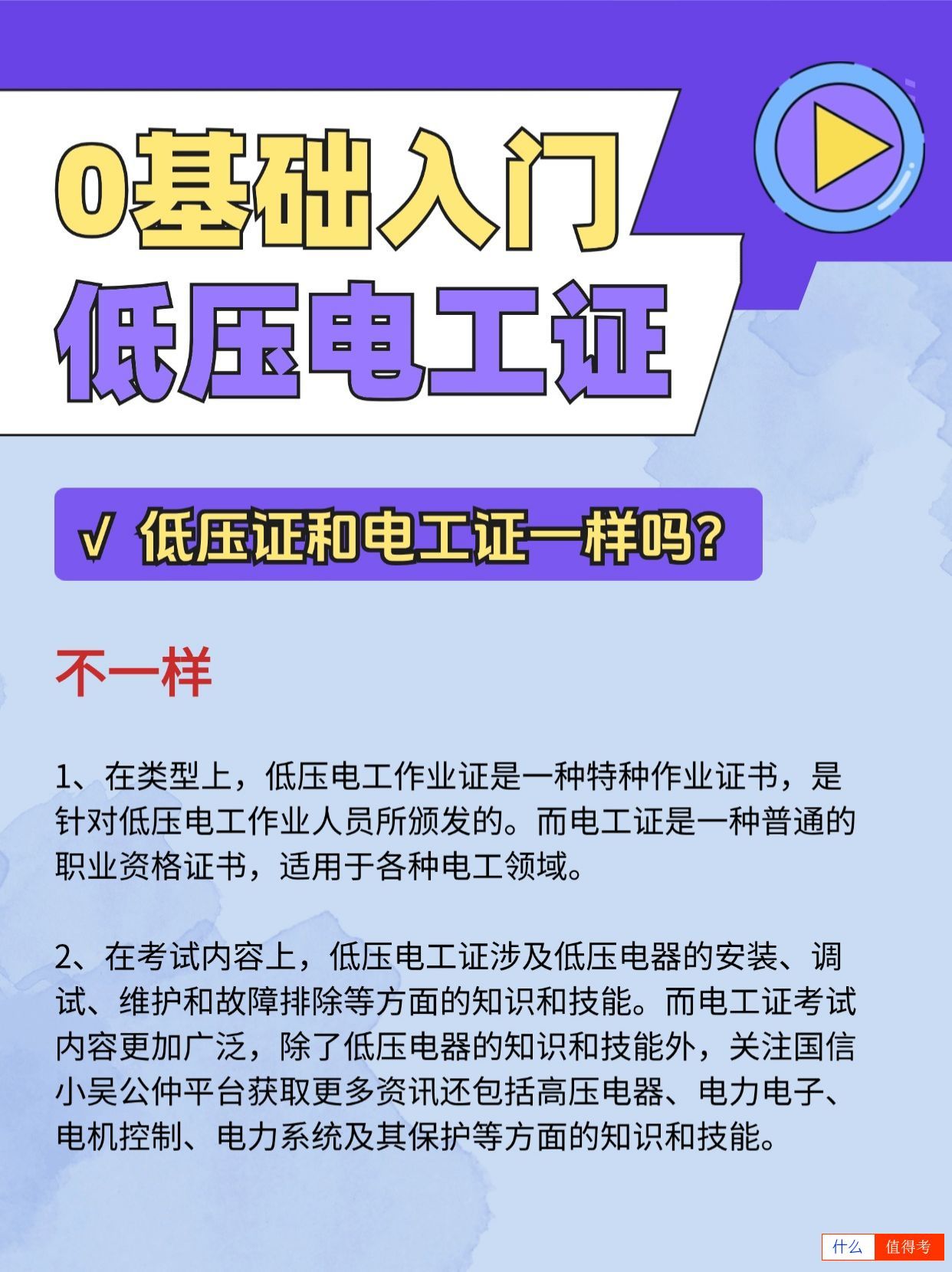 0基础入门考低压电工证需要注意哪些?-1
