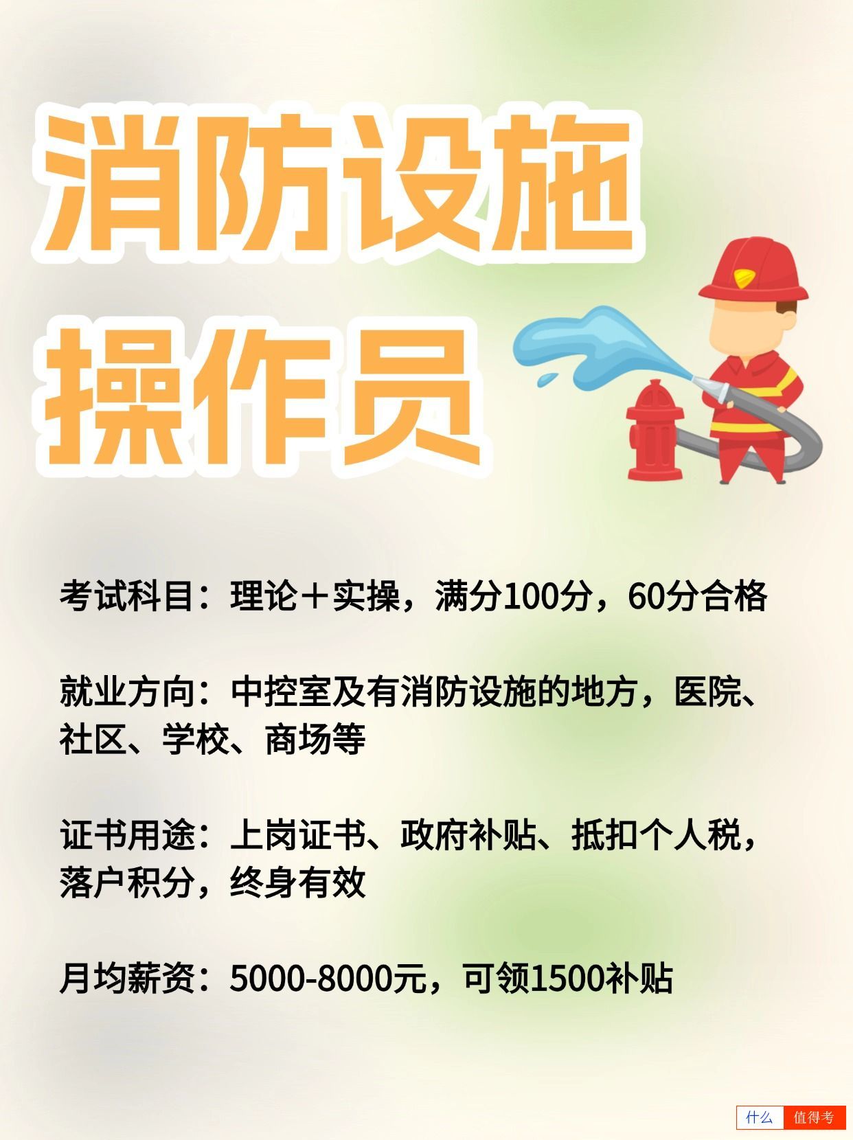 消防设施操作员:行业紧缺,终身免审的黄金证书-1