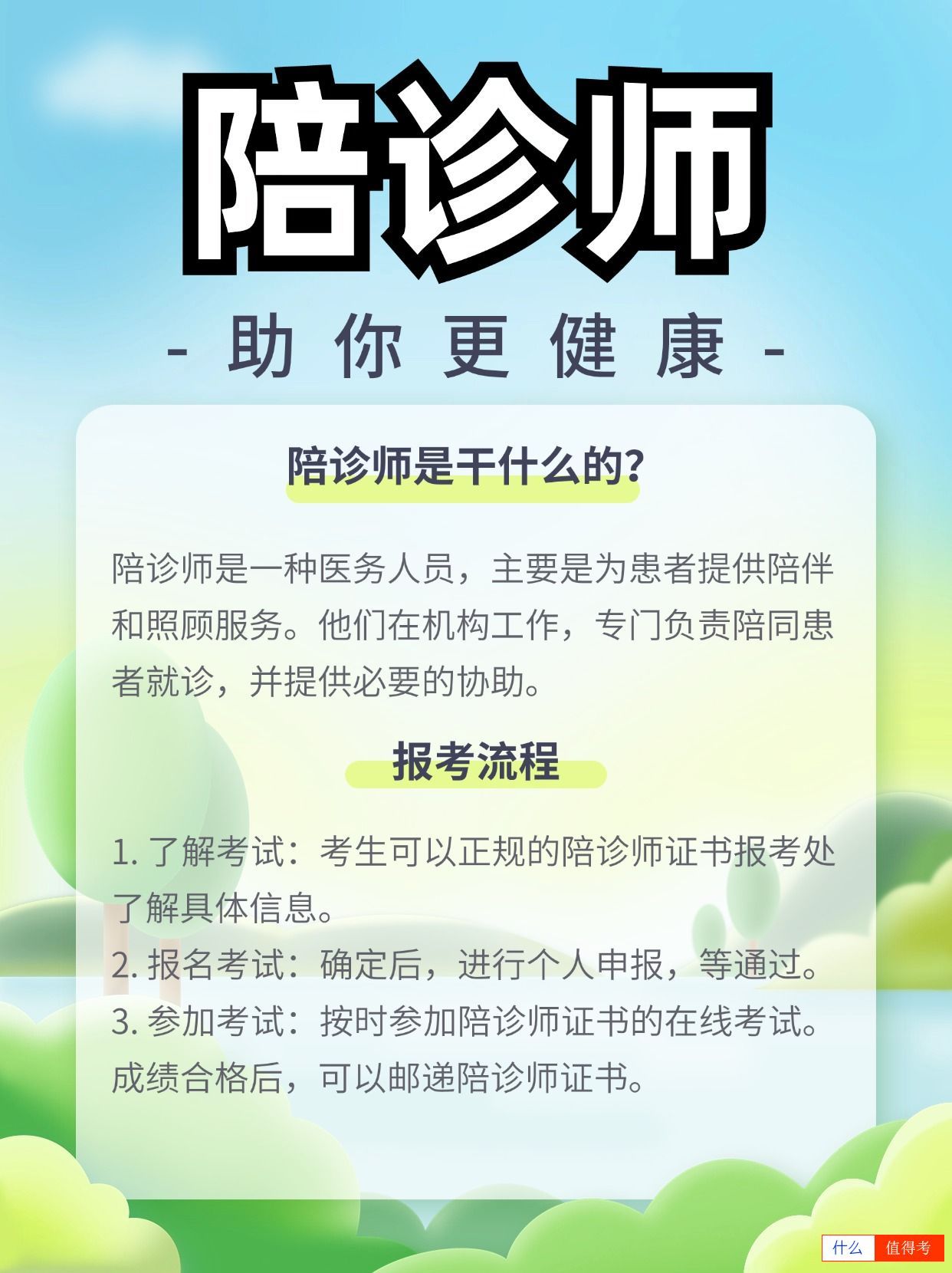 陪诊师报考流程：报考要求及考试时间安排-3