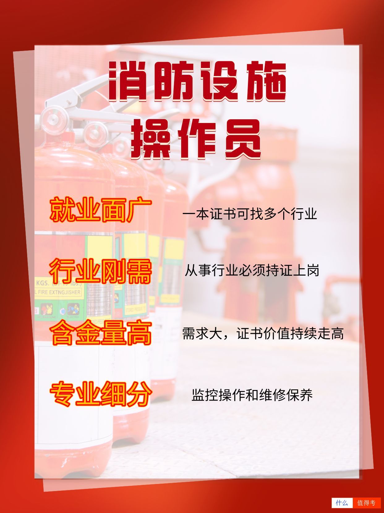 消防设施操作员考试内容?证书样本展示-1