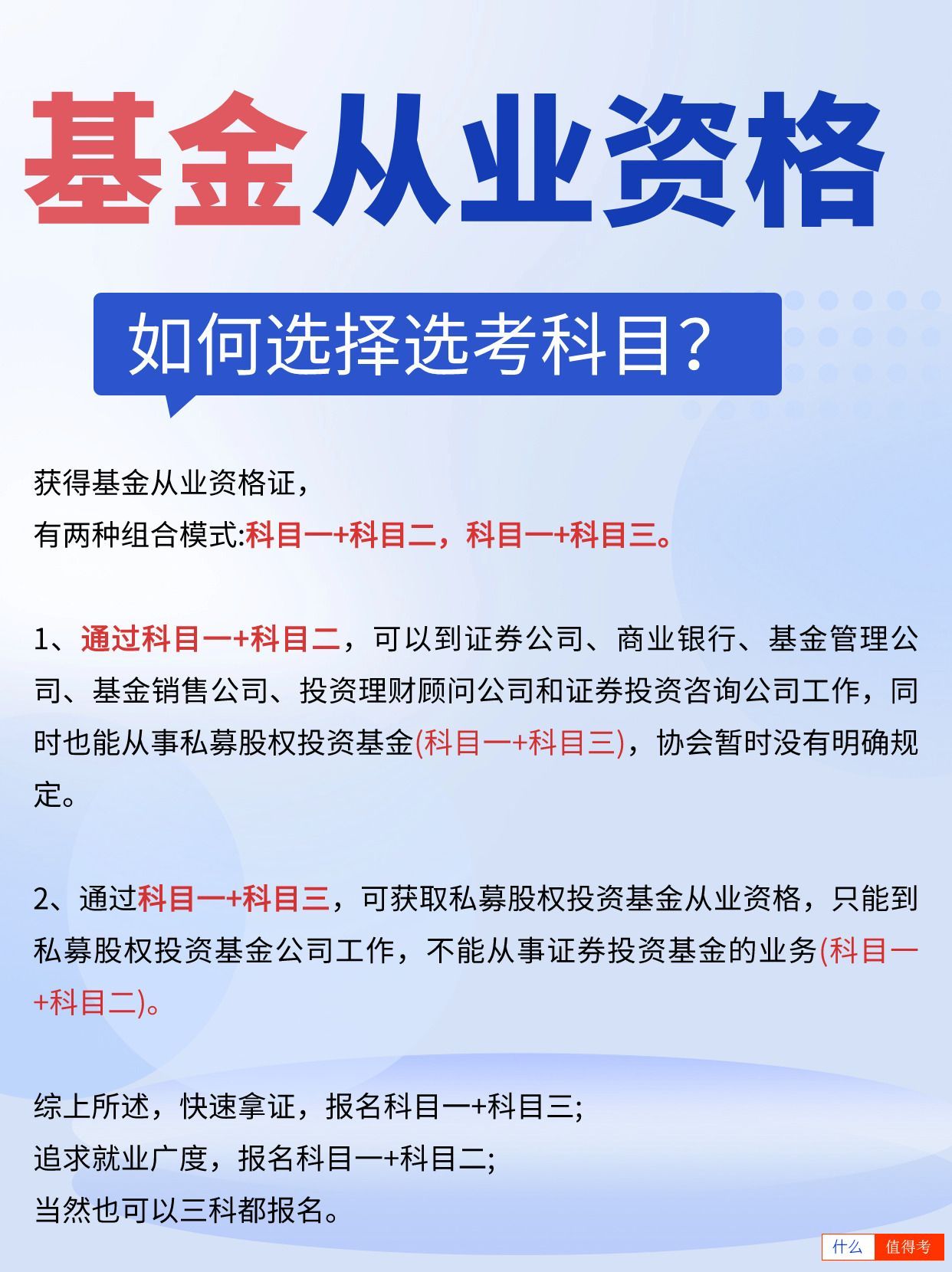 基金从业考试怎么报名?考试科目怎么选?-2
