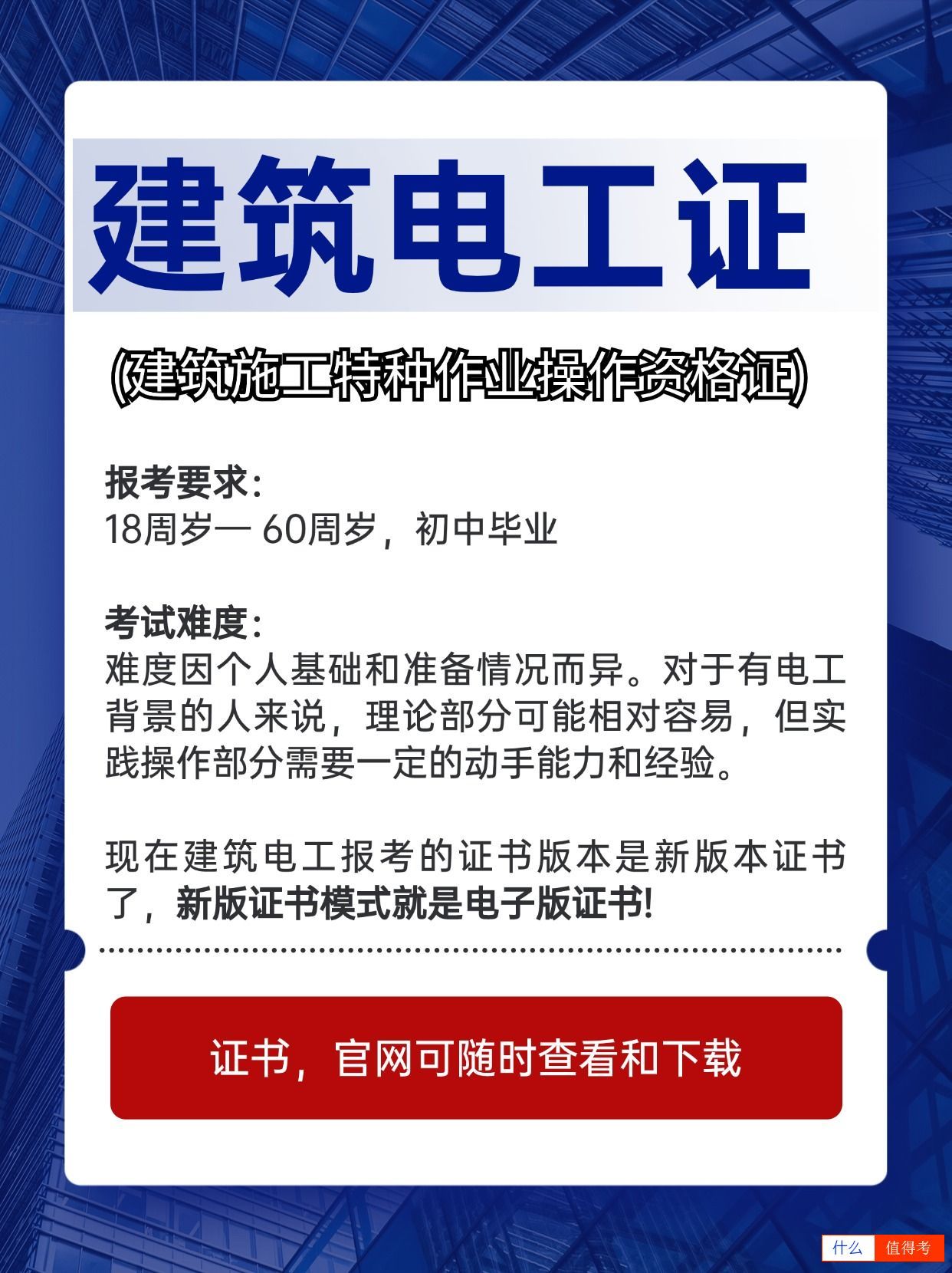 如何考取建筑工地上的电工证?-2