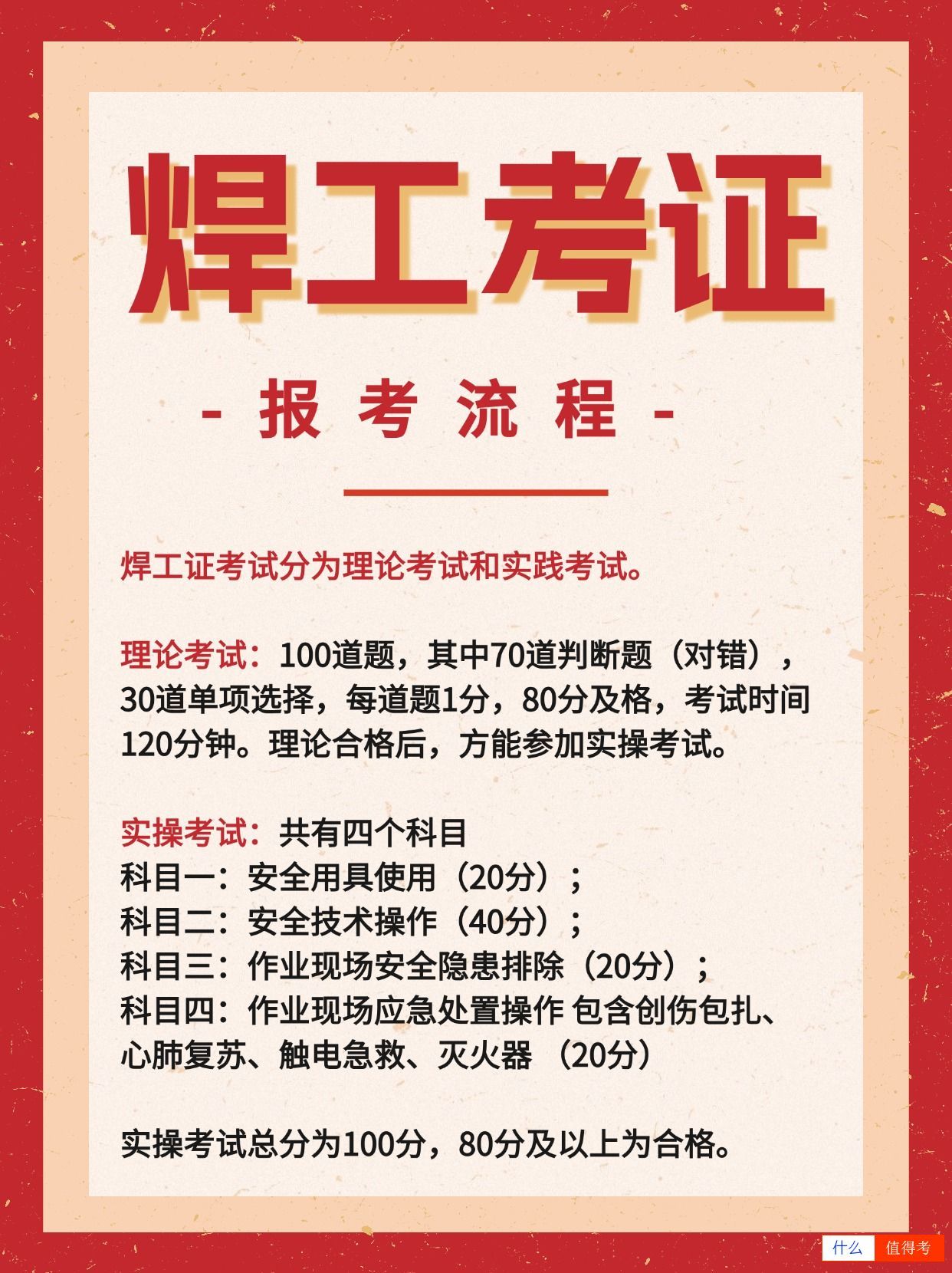 焊工证报考流程及考试内容公布-2