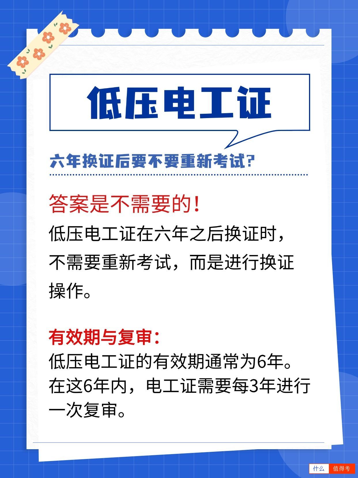 低压电工证6年换证需要重新考试吗?-1