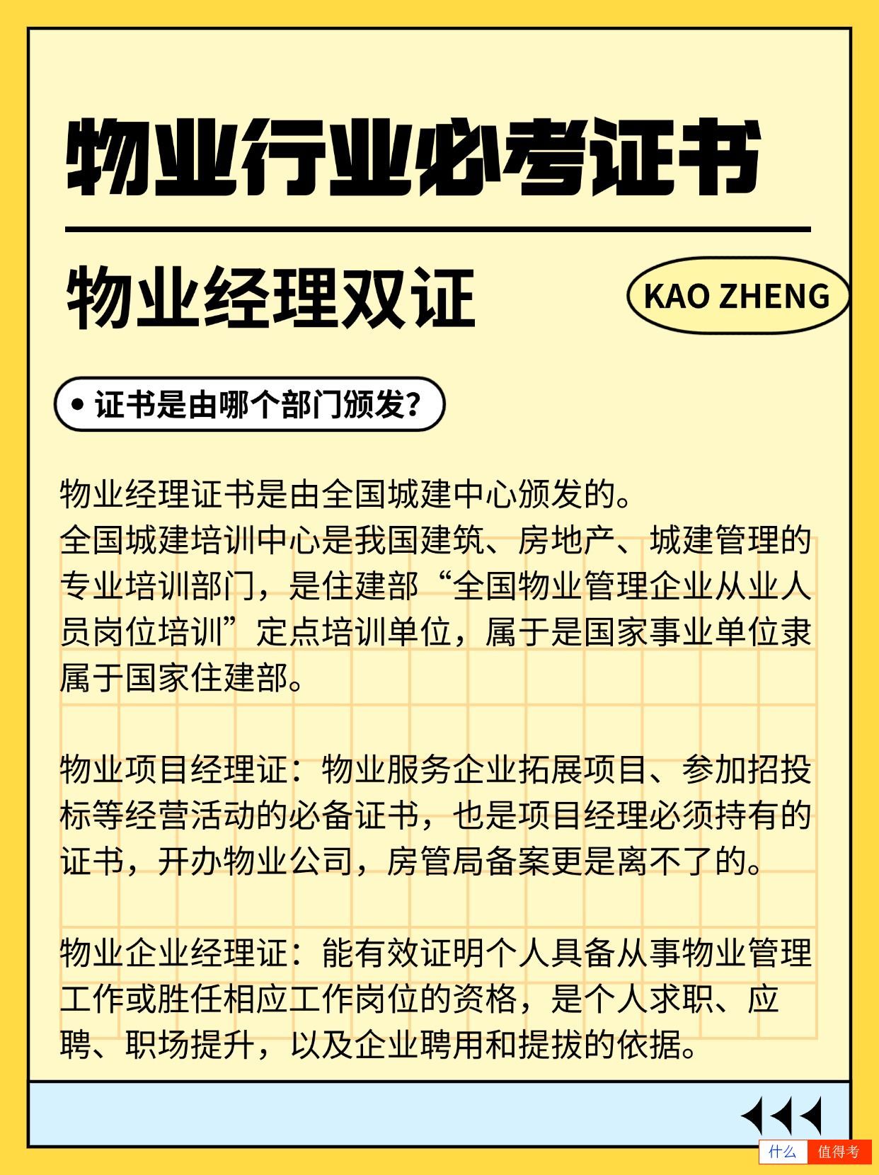 物业行业必考证书——物业经理证,行业认可,报考简单-1