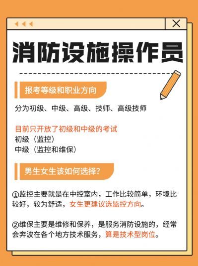 消防设施操作员报考要求有哪些？