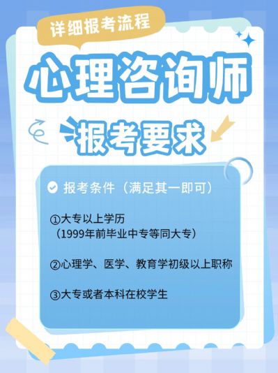 心理咨询师报考要求，你符合吗？