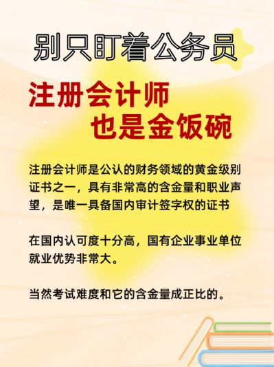 注册会计师：财务行业的金饭碗