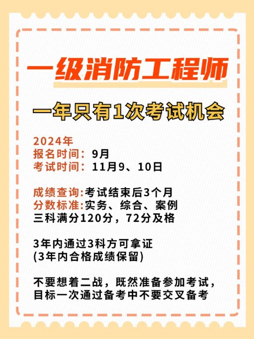 一级消防工程师报名考试攻略