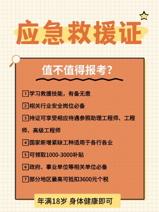 应急救援员证报名培训考试需要多少天？