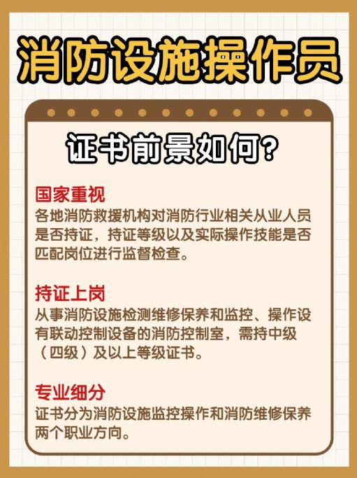 考消防设施操作员证好找工作吗？哪里报名？