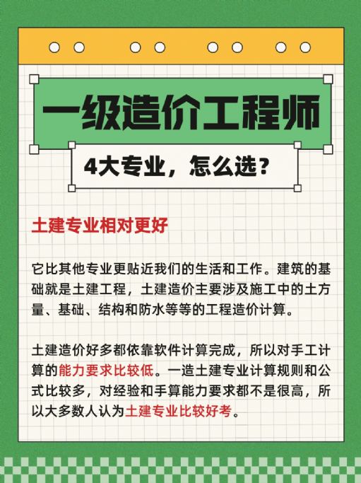 一级建造师报考：4大专业，怎么选？