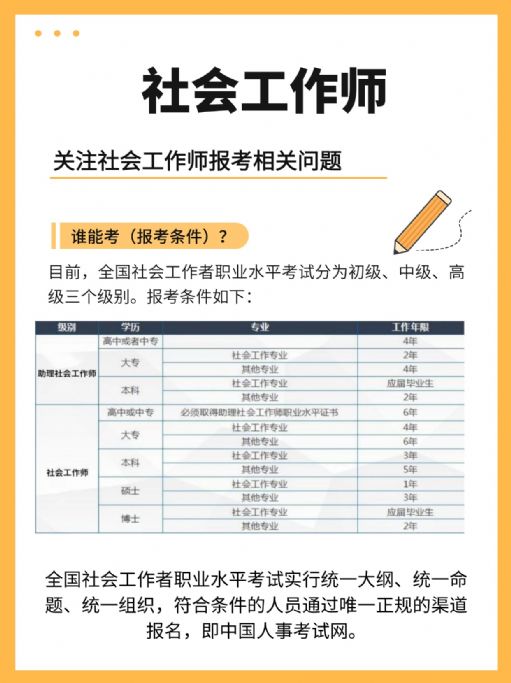 关于社会工作师报考相关问题，赶快了解一下吧！