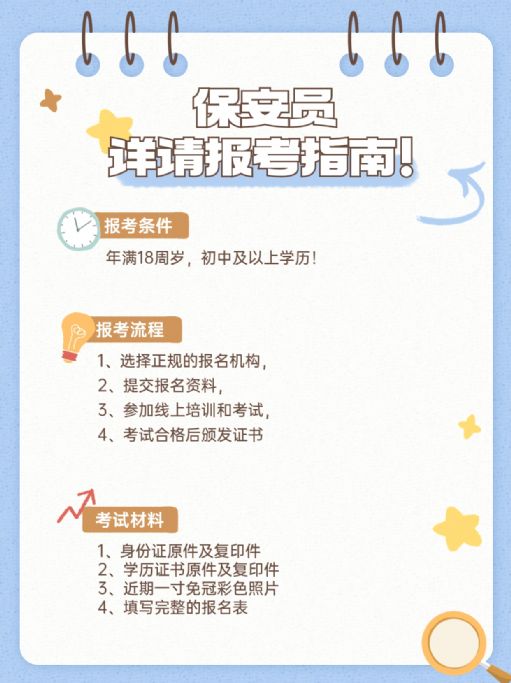 保安员证详情报考指南，有证后可以在哪里就业？